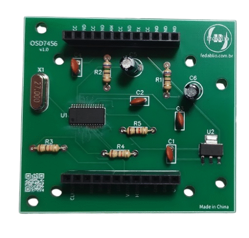 Placa On-screen display Fedablio OSD7456
