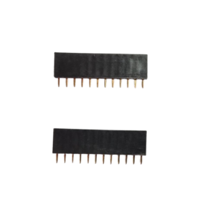 Kit 2 barras de pinos fêmea 1 x 12 x 2,54