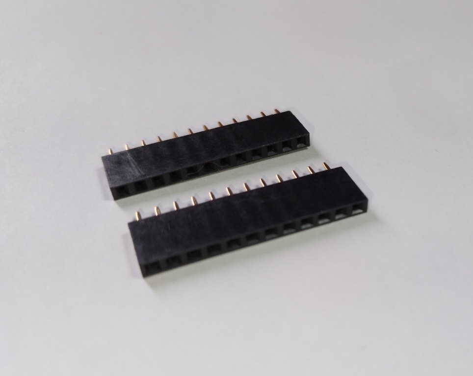 Kit 2 barras de pinos fêmea 1 x 12 x 2,54 - Imagem 5